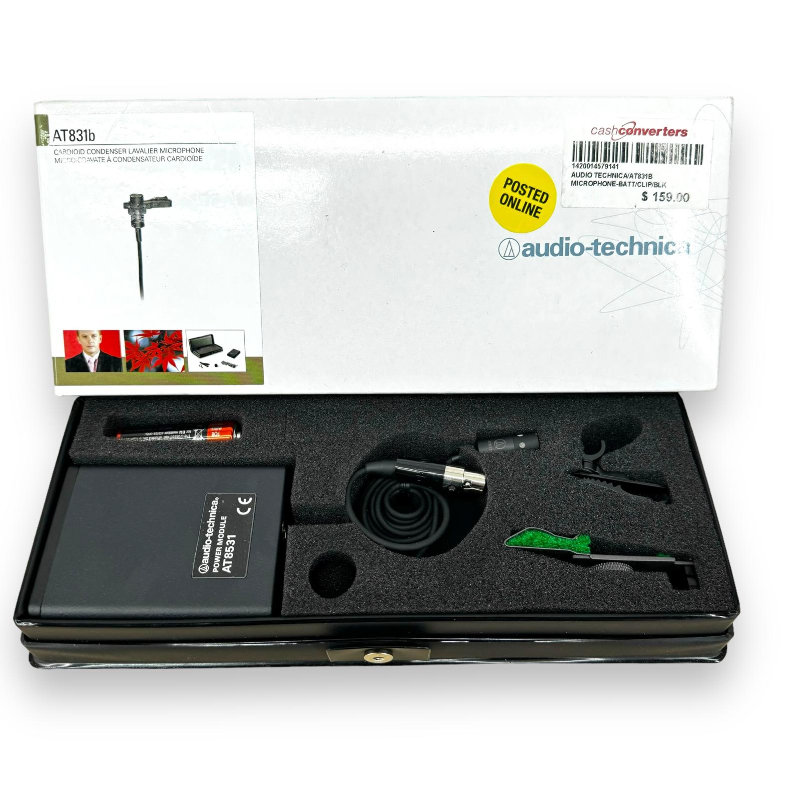 Audio-Technica AT831b Lavalier Microphone