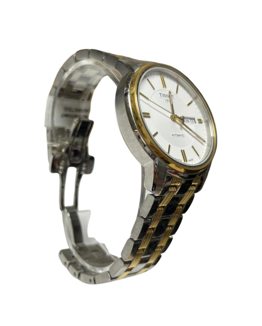 Tissot TClassic Automatic III T065430A White DayDate Gold PVD