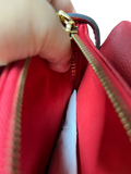 Louis Vuitton Monogram Empreinte Twice Shoulder Bag Cherry