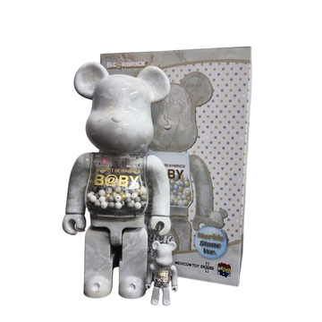 Bearbrick My First Baby Marble Ver. 100% & 400% Set