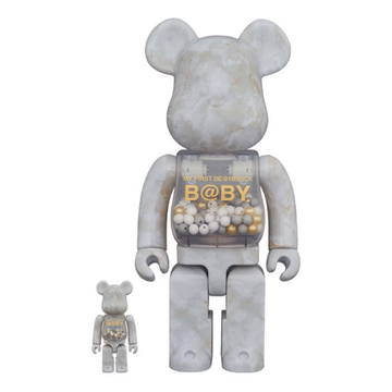Bearbrick My First Baby Marble Ver. 100% & 400% Set