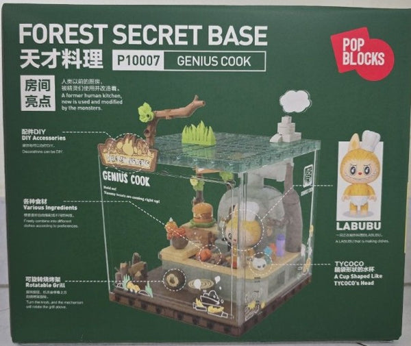 POP Block The Monsters Forest Secret Base Genius Cook Labubu