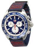 Tag Heuer Formula 1 Redbull Edition Chronograph Blue Dial Blue NATO Strap Watch for Men - CAZ1018.FC8213 ,43mm