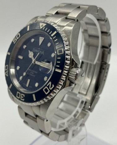Davosa Ternos Diver Automatic Blue Dial Stainless Steel Men Watch