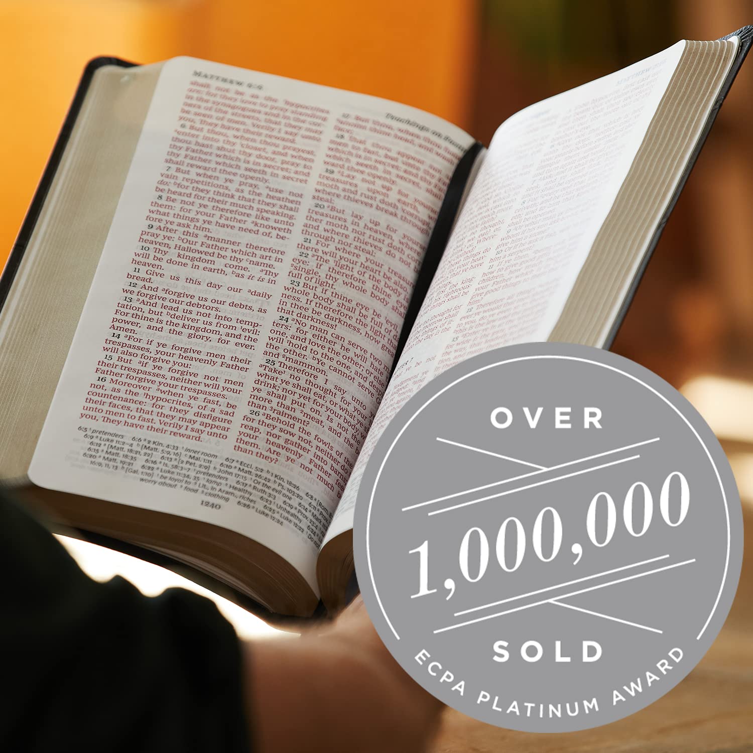 Thomas Nelson KJV Personal Size Giant Print Reference Bible Bonded Leather Black