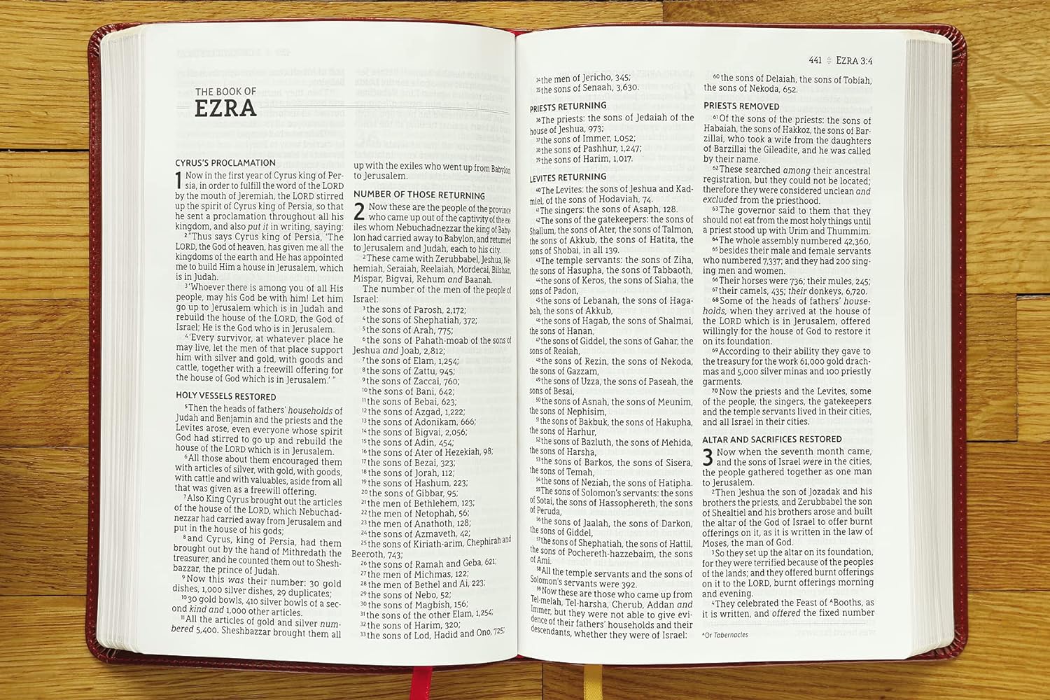 NASB Thinline Bible Large Print Leathersoft Brown Red Letter 1995 Text Comfort Print Imitation Leather