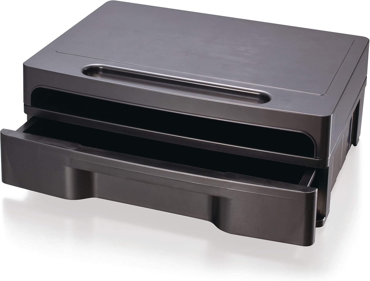 Officemate Monitor Stand With Drawer Black