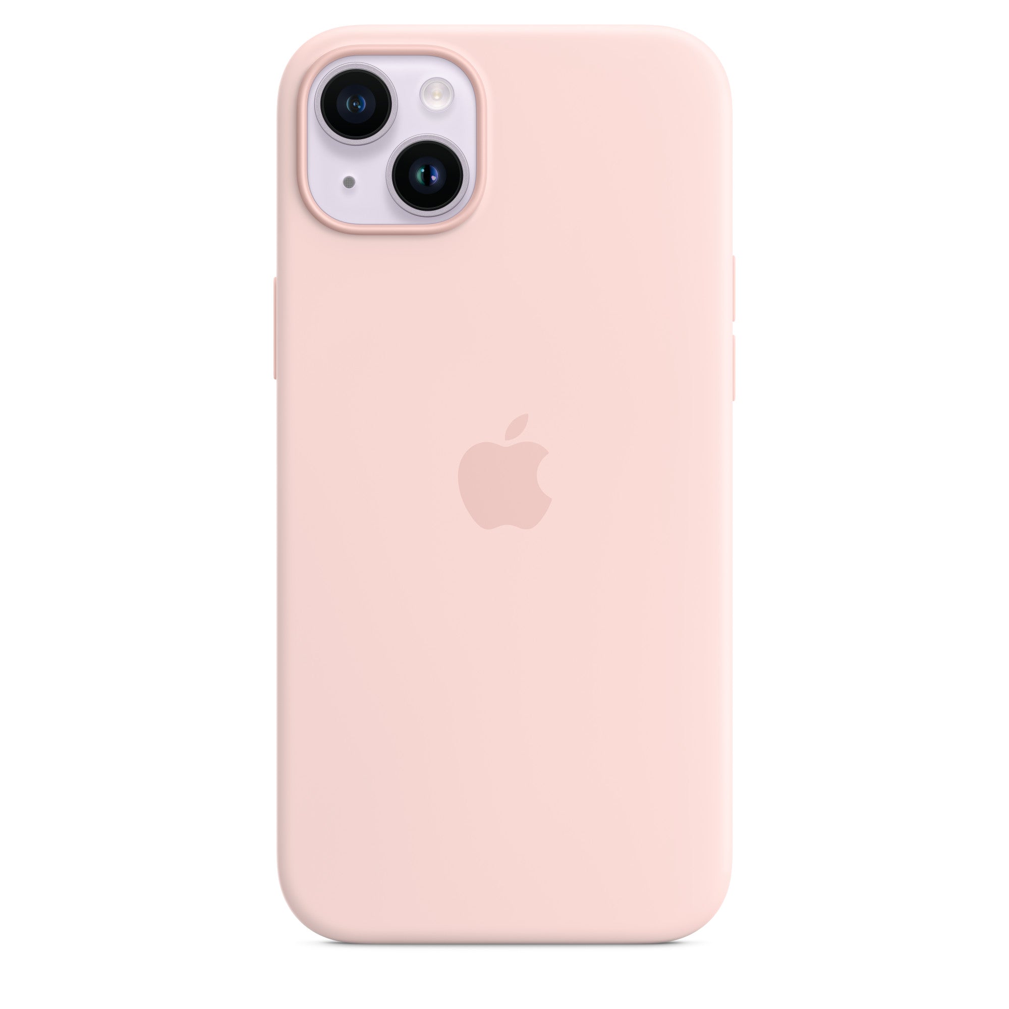 iPhone 14 Plus Silicone Case with MagSafe Chalk Pink