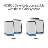 NETGEAR Orbi Whole Home TriBand Mesh WiFi 6 AddOn Satellite RBS850