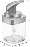 simplehuman 15 oz Square Push Pump Liquid Soap Dispenser
