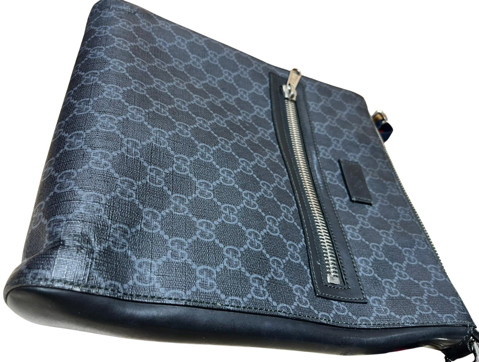 Gucci 474137 GG Black Small Messenger Bag