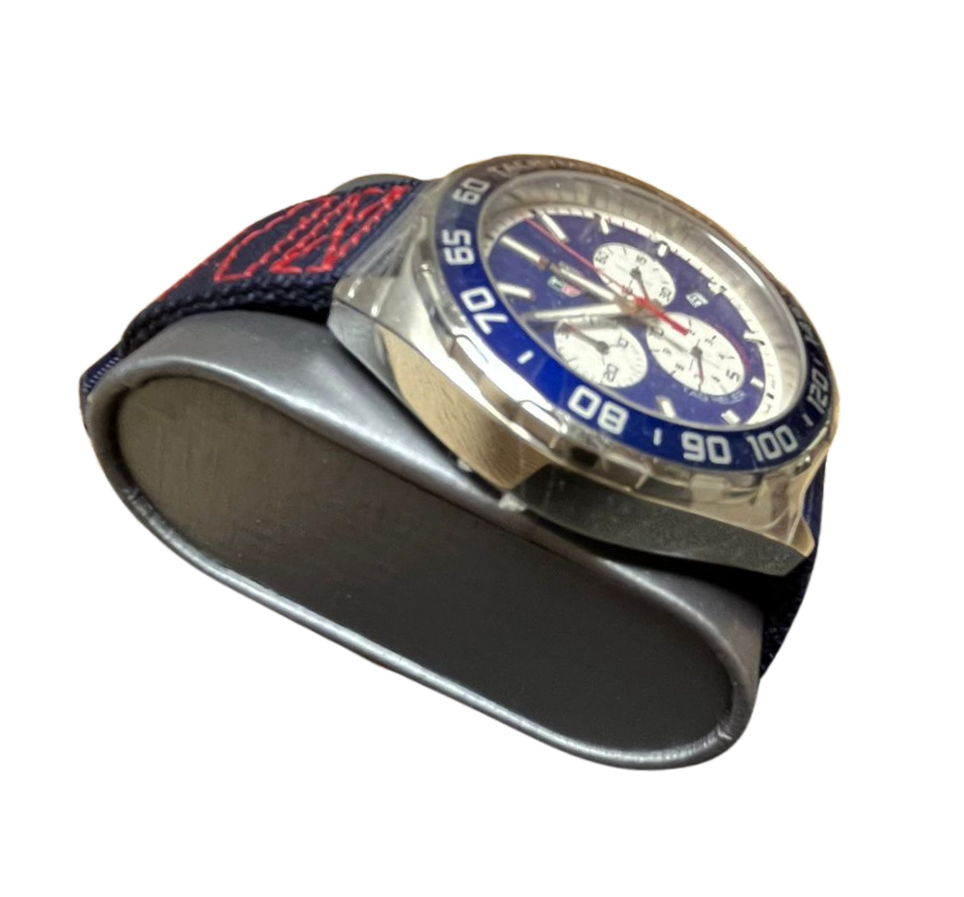 Tag Heuer Formula 1 Redbull Edition Chronograph Blue Dial Blue NATO Strap Watch for Men - CAZ1018.FC8213 ,43mm