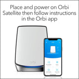 NETGEAR Orbi Whole Home TriBand Mesh WiFi 6 AddOn Satellite RBS850