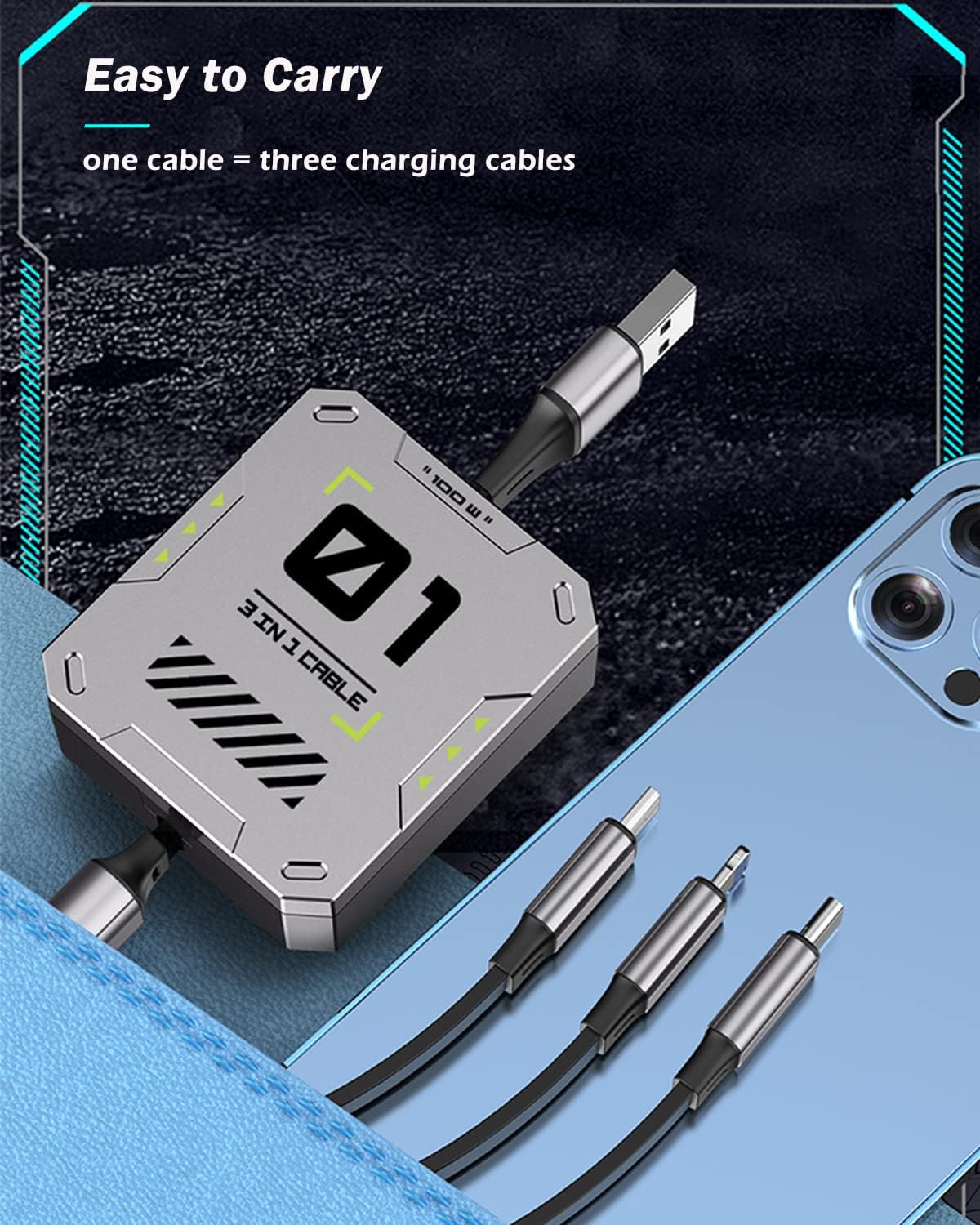 USB Data Cable-3in1 /Andowl/QSJ100