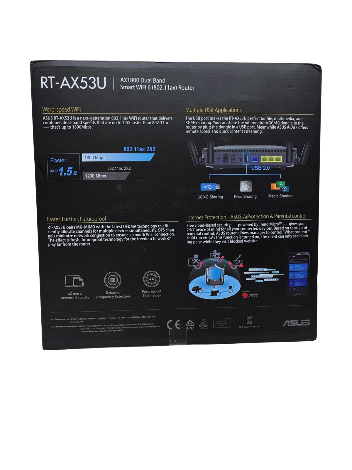 AX1800 Dual Band WiFi 6 802.11ax Router