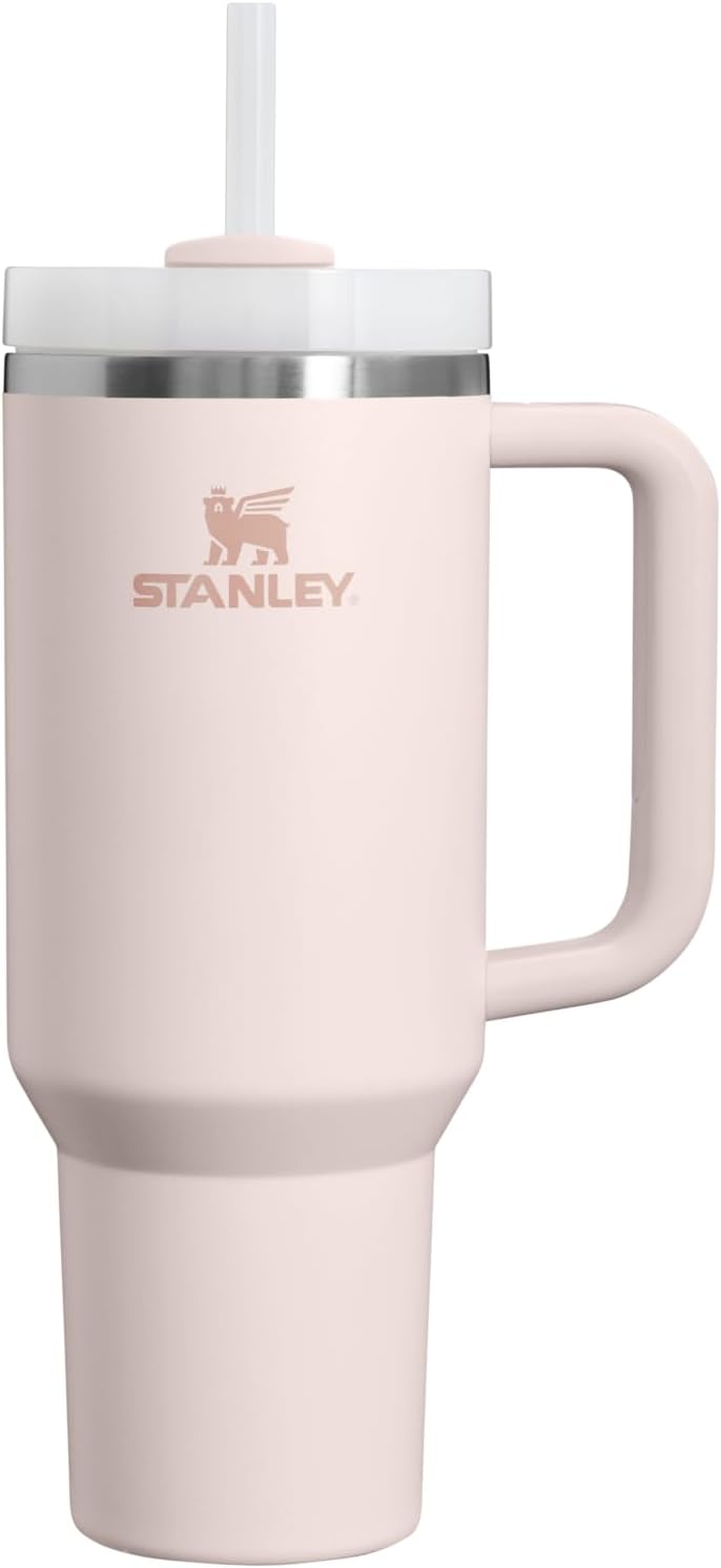 Stanley Quencher H2.0 FlowState Stainless Steel Vacuum Insulated Tumbler Rose Quartz 40oz