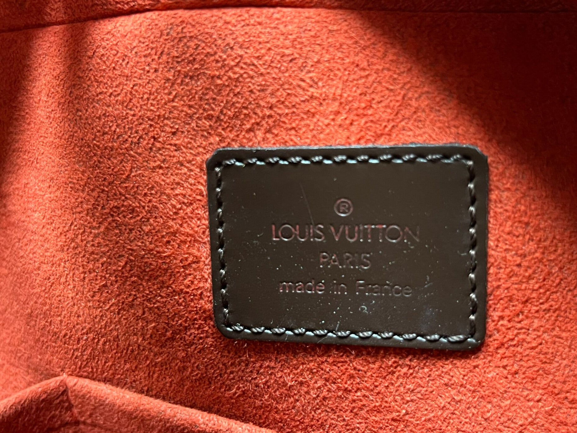 Louis Vuitton Sarria Horizontal Damier Ebene Canvas Double Top Handle Bag