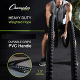 Champion Sports 1.5in X 30in Rhino Poly Training Rope RPT1530