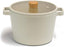 NEOFLAM Fika 22cm Deep Casserole, Non-Stick Xtrema Ceramic Coating, Silicone Rimmed Glass Lid