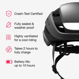 Lumos Ultra Smart Bike Helmet | Customizable Front and Back LED Lights with Turn Signals | Road Bicycle Helmets for Adults: Men, Women (Without MIPS)