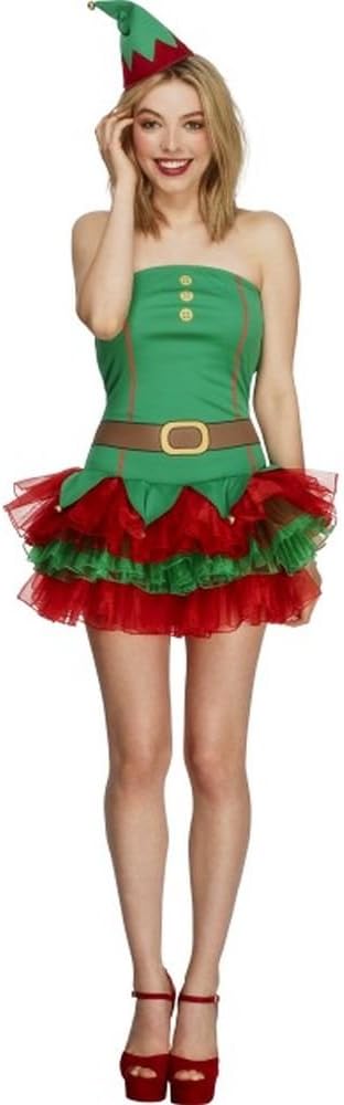 Smiffys 26222 Fever Elf Costume Small Green