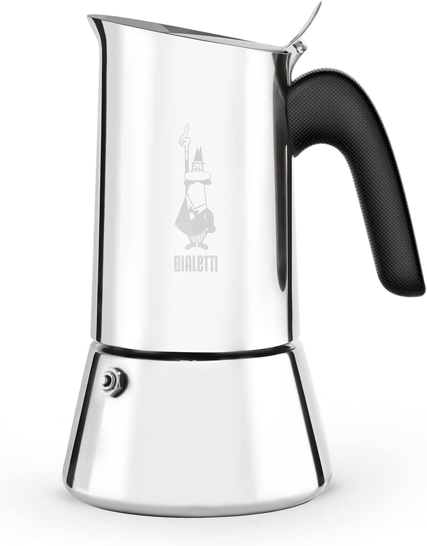 Bialetti 0007254/CN Venus Induction Coffee Maker, 4 Cups, Silver