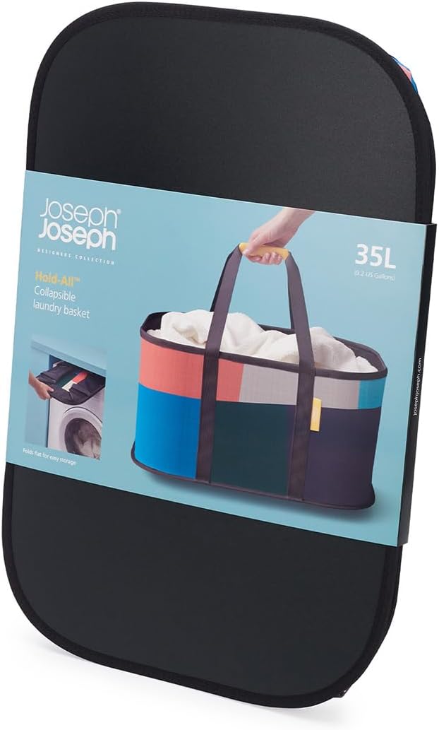 Joseph Joseph 50047 Jonathan Lawes Hold-All Collapsible Laundry Basket, 35L