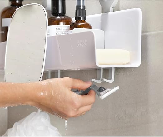 SHOWER CADDY W/MIRROR-LARGE/WHITE JOSEPH JOSEPH 909/70548