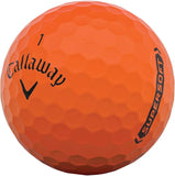 Callaway Golf Supersoft Matt Golf Balls Orange Pack Of 12