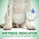 Vets Best Comfort Fit Disposable Male Dog Diapers Large 30Count White