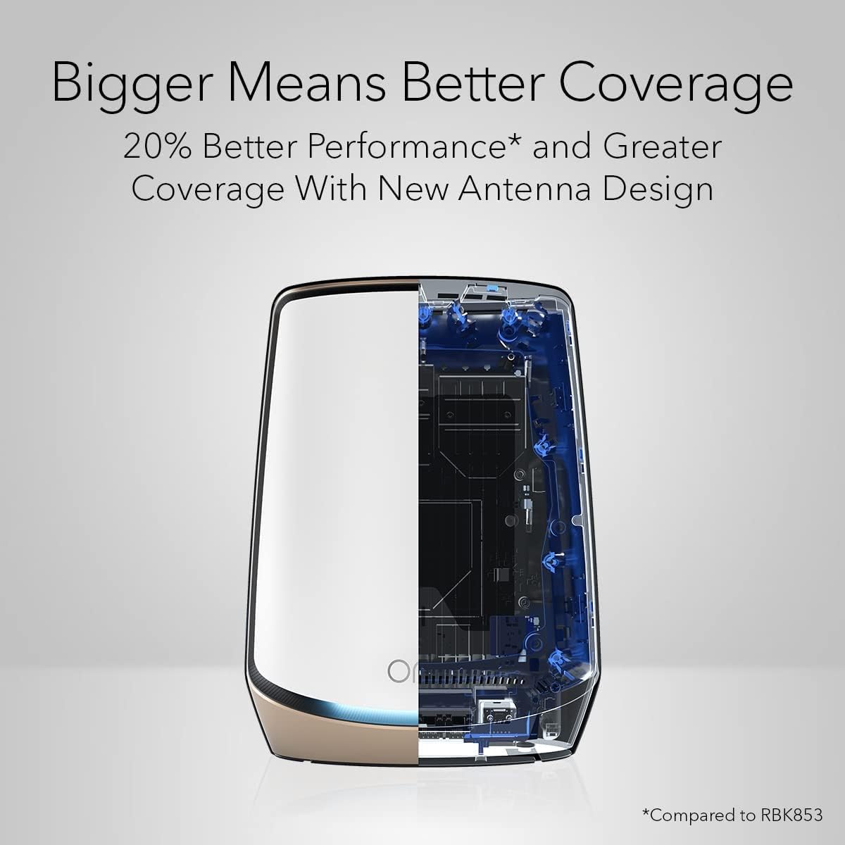 NETGEAR Orbi 860 Series TriBand WiFi 6 Mesh System RBK863S 3Pack 1 Router+2 Satellite Extenders