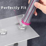 Hair Dryer Holder For Dyson Supersonic Hair Dryer For Dyson Airwrap Styler Organizer Storage Shelf 2in1 Wall Mounted Stand Fits Curler Diffuser Two Nozzles For Bathroom Bedroom Hair Salon Barbershop