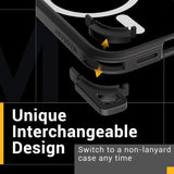 MAGEASY Case with Strap For iPhone 15 Pro Max