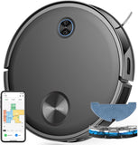 Proscenic V10 Robot Vacuum Cleaner, 3000Pa Strong Suction LiDAR robot vacuum, Sonic Mopping, Ultrasonic Carpet Recognition, App & Alexa Voice Control, Self-Charging, for Hard Floor & Low Pile Carpet
