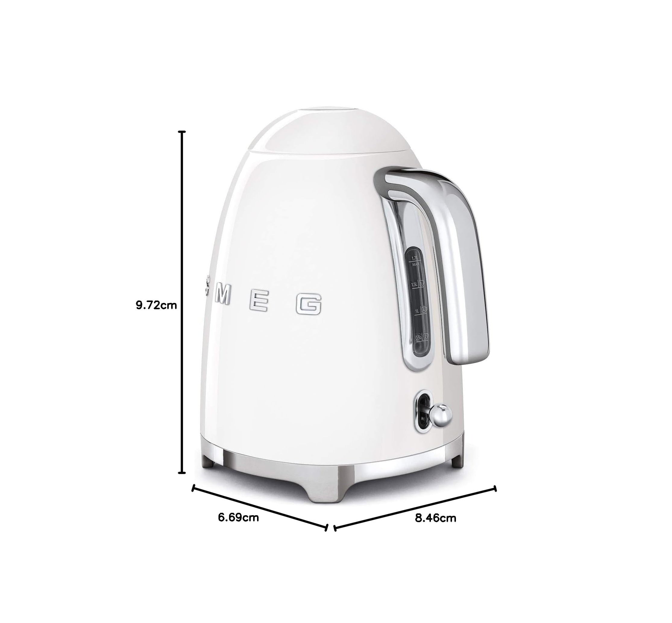 Smeg, KLF03WHUK Electric Kettle 1.7L, White