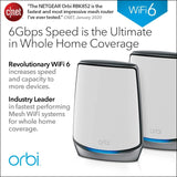 NETGEAR Orbi AX6000 TriBand WiFi 6 Mesh System RBK852