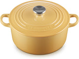 Le Creuset Marmite Cast Iron Soup Pot Casserole With Lid 24cm Quince