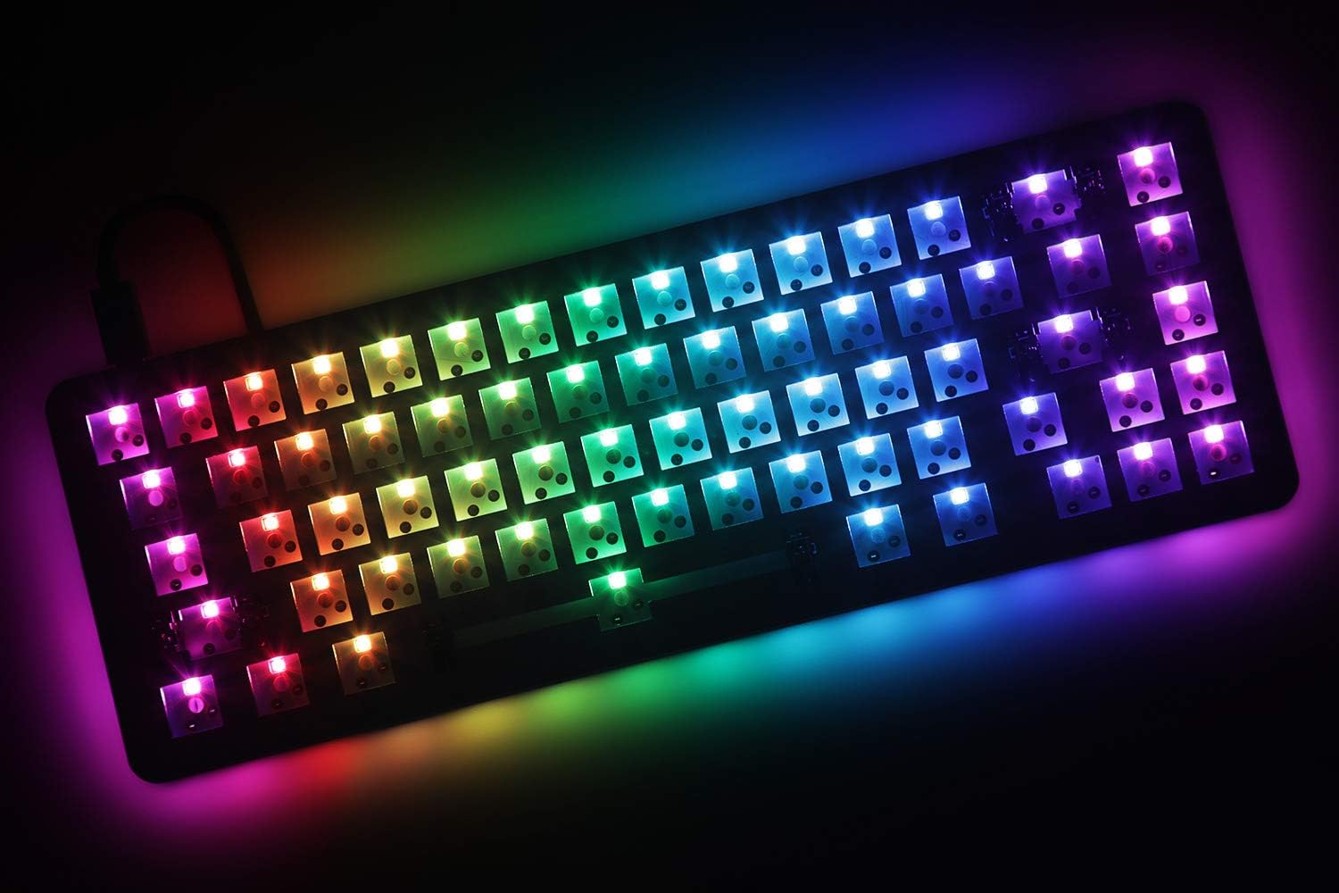 DROP ALT Mechanical Keyboard — 65% (67 Key) Gaming Keyboard, Hot-Swap Switches, Programmable Macros, RGB LED Backlighting, USB-C, Doubleshot PBT, Aluminum Frame (Barebones, Black)