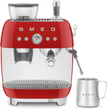 Smeg EGF03RDUK Espresso Coffee Machine with Grinder, Red