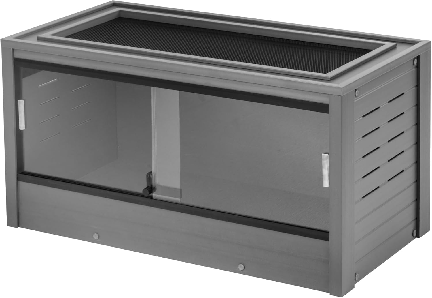 New Age Pet ECOFLEX 36" Medium Mojave Reptile Habitat Enclosure Lounge in Grey