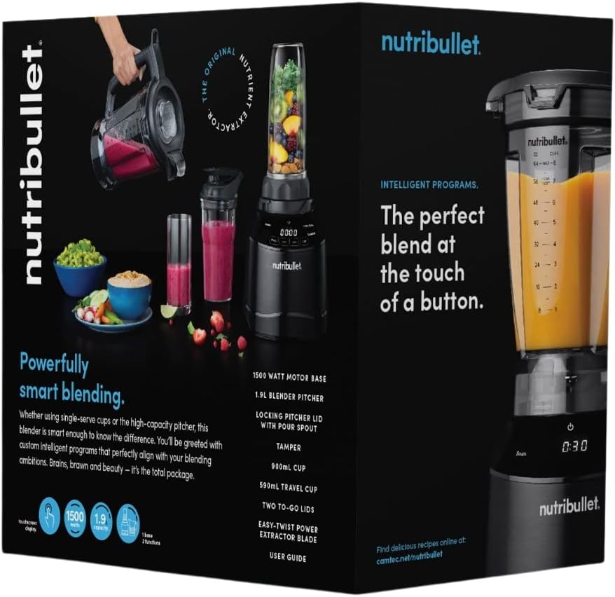 NutriBullet Smart Touch Blender Combo, 1500W