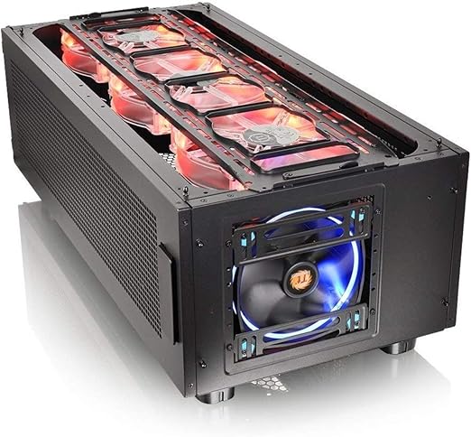 Thermaltake Core P100 Extended Water Cooling Fully Modular/Dismantle Stackable Tt LCS Certified Pedestal CA-1F1-00D1NN-00, Black