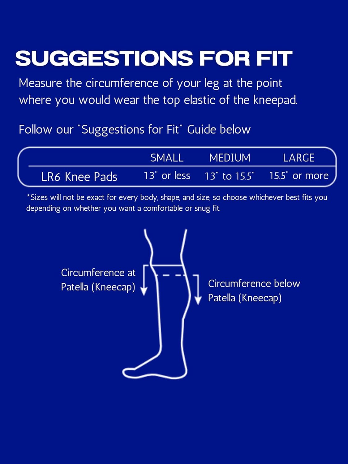 Mizuno LR6 Volleyball Kneepad, Navy