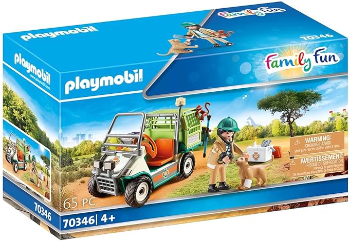 Playmobil Zoo Vet with Medical Cart Multicolor, 24.8 x 9.4 x 14.2 cm