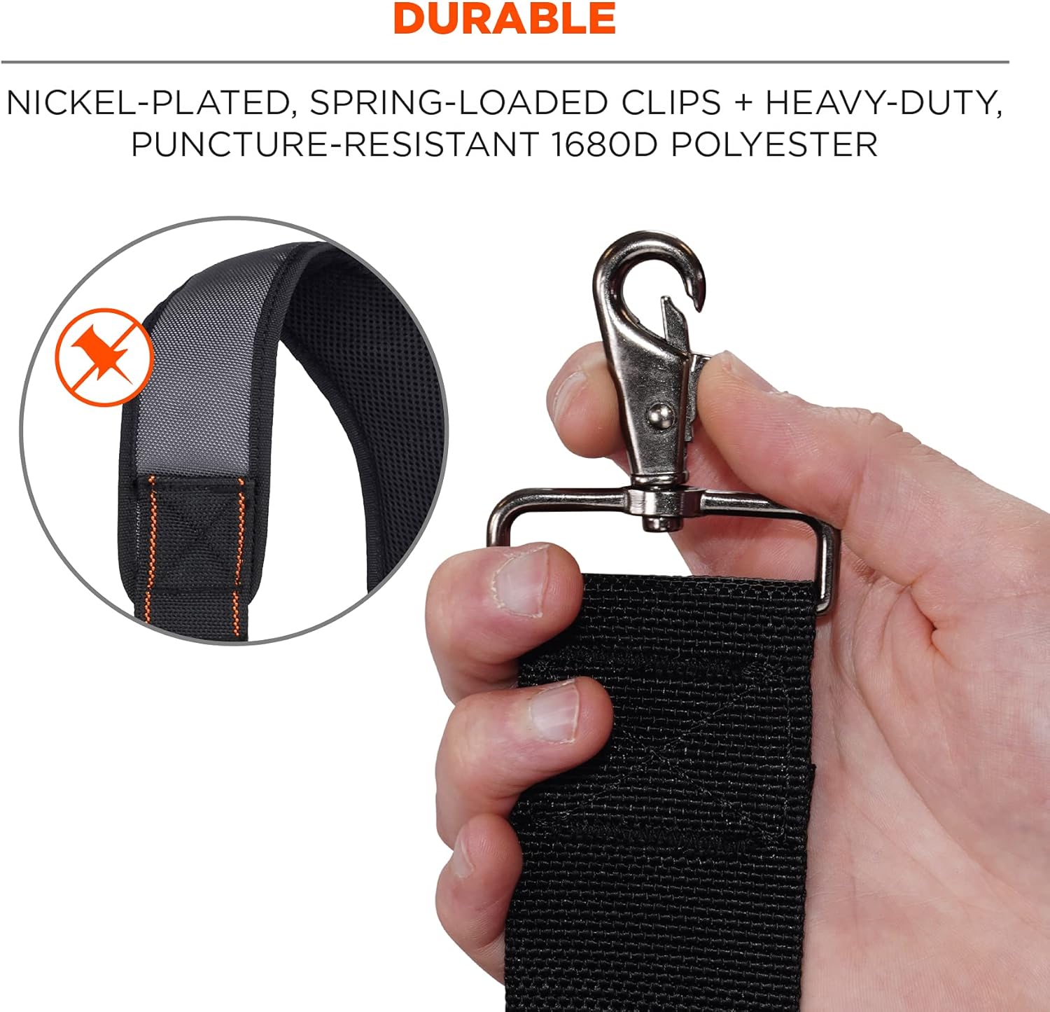 Ergodyne Arsenal 5560 Tool Belt Suspenders, Padded Shoulders, Adjustable