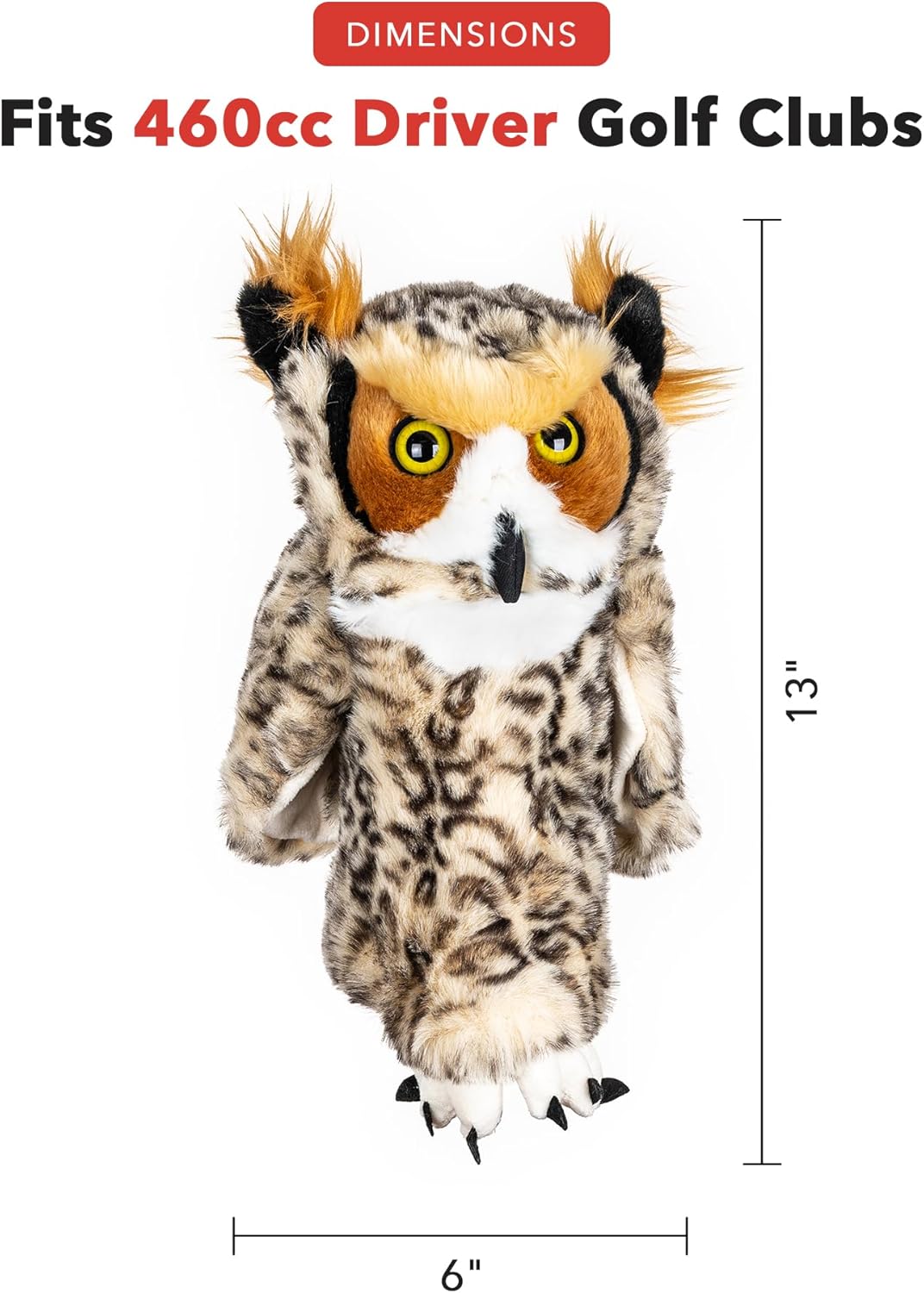 Daphnes Headcovers Owl Driver Headcover