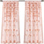 Lush Decor Riley Window Curtain Panel 54in W X 63in L Blush