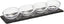 Nude Quartet Serving Set, Clear, (Pack of 5)
