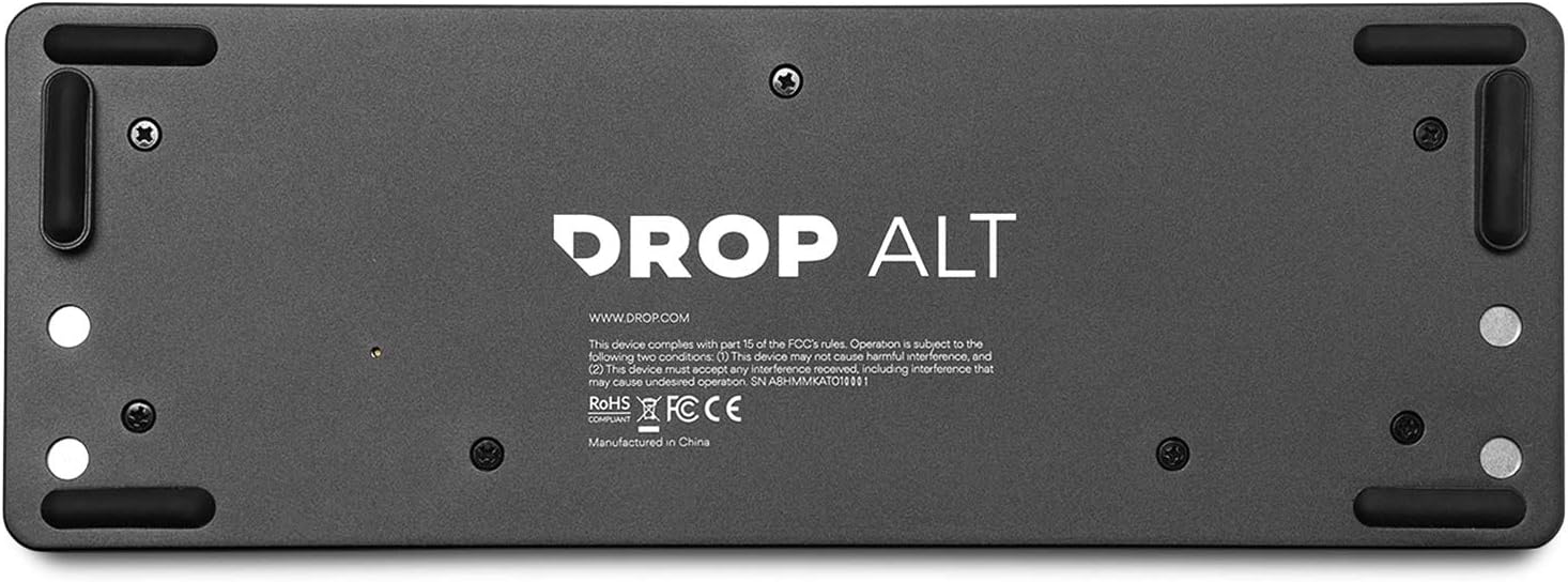 DROP ALT Mechanical Keyboard — 65% (67 Key) Gaming Keyboard, Hot-Swap Switches, Programmable Macros, RGB LED Backlighting, USB-C, Doubleshot PBT, Aluminum Frame (Barebones, Black)