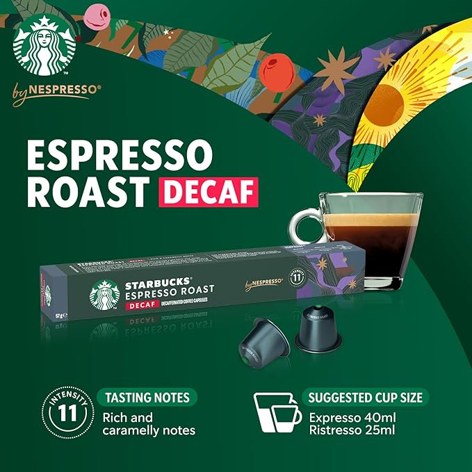 COFFEE CAPSULE-10 CAPX12 STARBUCKS 2890/ESPRESSO ROAST DECAF